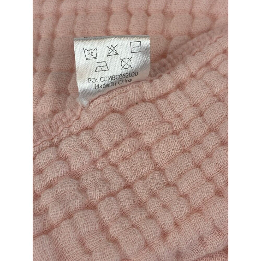Comfy Cubs Muslin Burp Cloths Large 100% Cotton 19" x 10" Pink - Picture 3 of 5